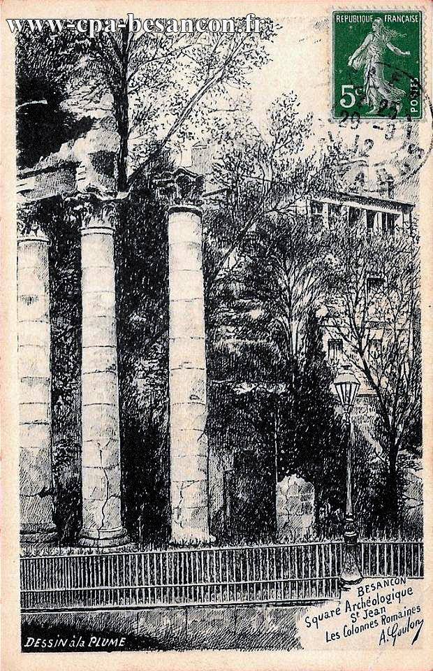 BESANÇON - Square Archéologique St Jean - Les Colonnes Romaines